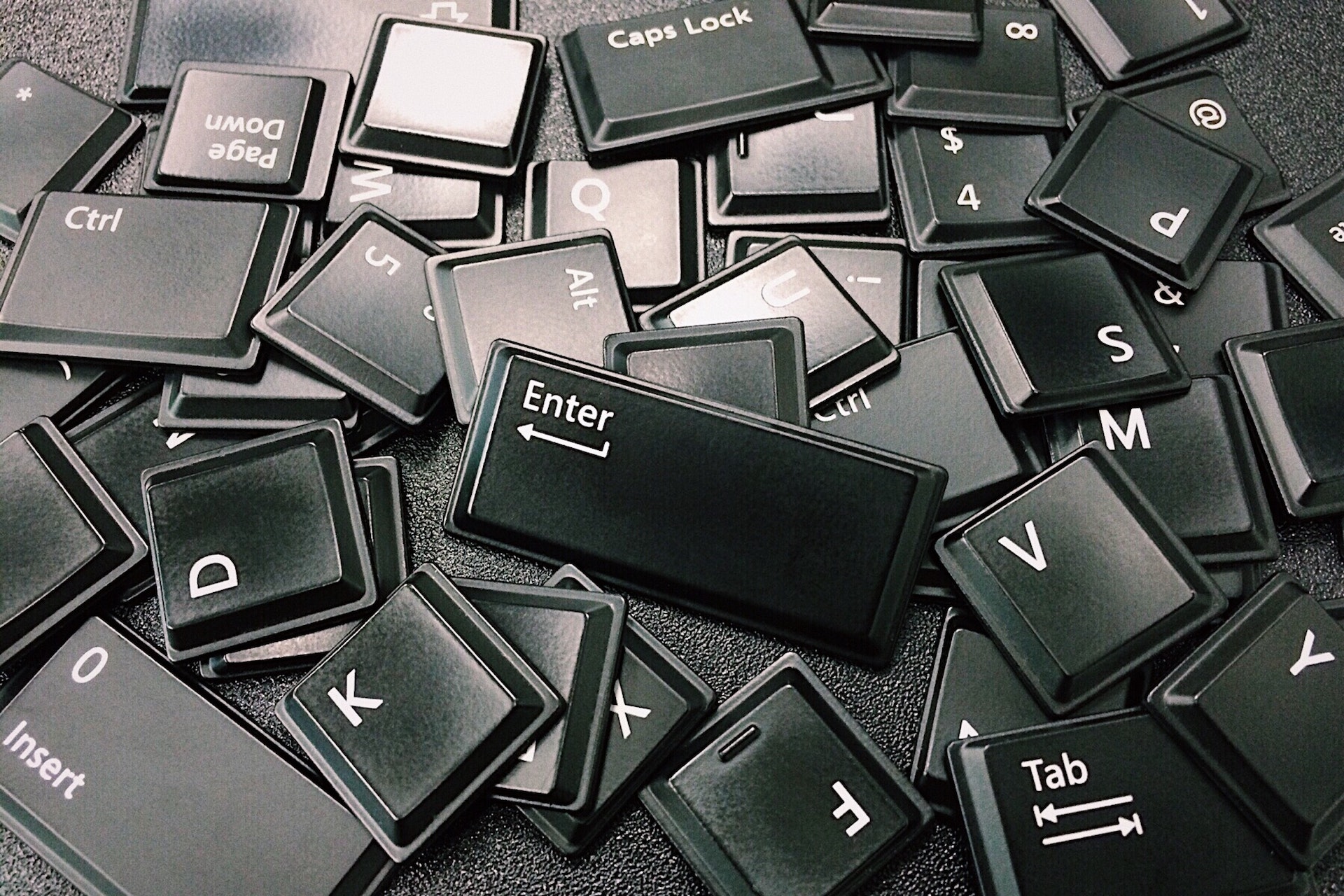 Scattered keyboard keys- don't let broadband jargon leave you feeling confused