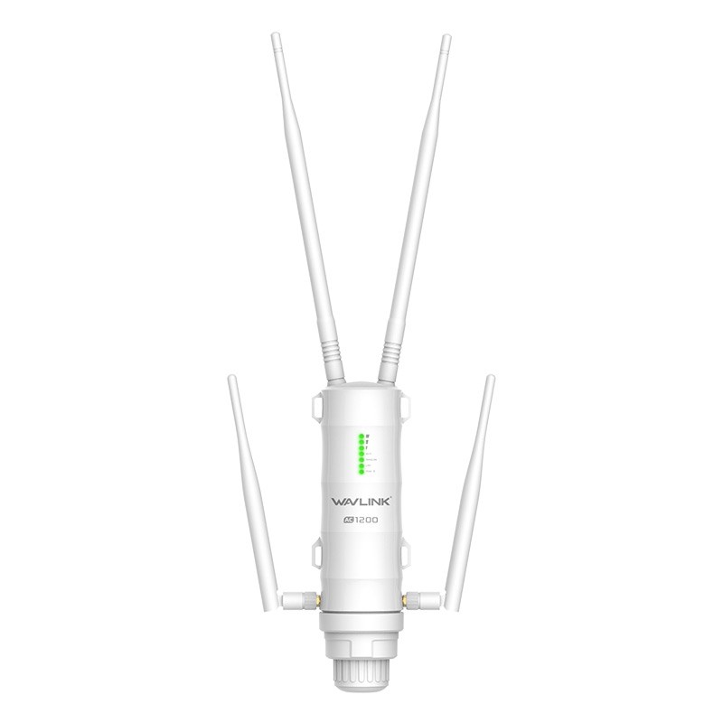 The Wavlink Ac1200 is our reccomended WiFi extender for outdoor use